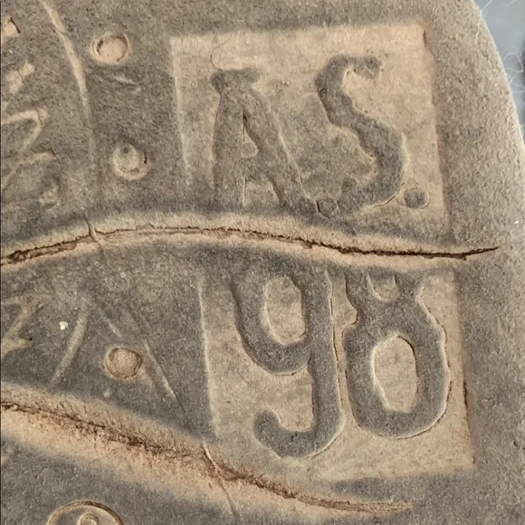 Red leather A.S.98 Sundance Platform Sandals with Whipstitch Detailing - Picture 6 of 7